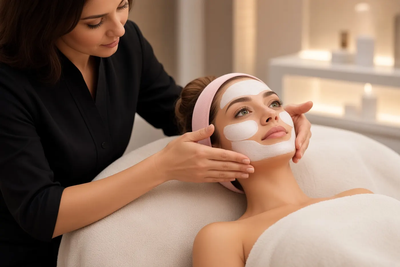 Gezichtsbehandeling in de salon van Daily Beauty